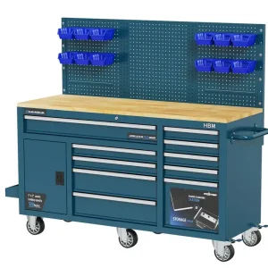 Banc cărucior scule cu blat din lemn – HBM 8957 Bestseller