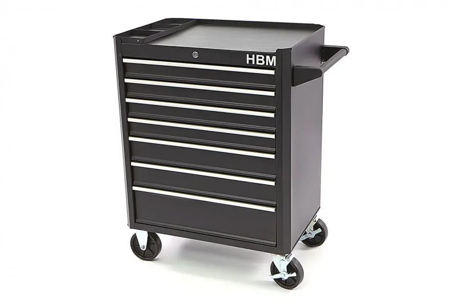 Cărucior profesional de scule cu 7 sertare – HBM 8995 Preț promoțional