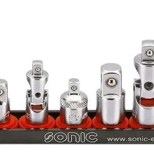 Set adaptoare si articulatii cardanice 1/4″ + 3/8″ + 1/2″ 8 piese – Sonic 300814 Doar azi