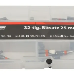 Set biți 32 de bucăți 25mm – Mannesmann M29854 Preț redus