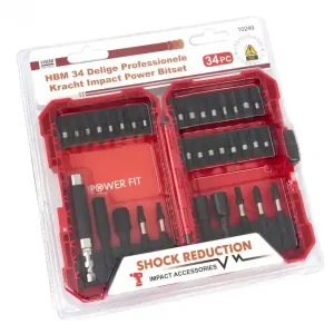Set biti impact profesionali, 34 piese – HBM 10249 Plată securizată
