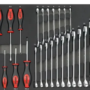 Set chei combinate 6-32mm + surubelnite | SFS-M 29 piese – Sonic 602904 Chilipir