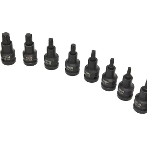 Set chei profesionale de impact Torx 1/2″ T20-T70 10 piese – HBM H130922 Ofertă de sezon