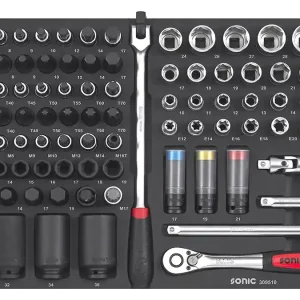 Set chei tubulare + biti + clichet 1/2″ | SFS-M 95 piese – Sonic 309510 Vezi acum
