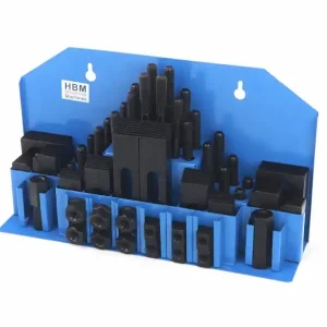 Set de prindere din otel cu canal in T, 58 piese M10 – HBM 00804 Preț promoțional
