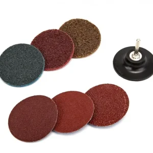 Set discuri 75 mm pentru polizat si lustruit cu prindere Roloc, 7 piese, HBM 3373 Transport gratuit