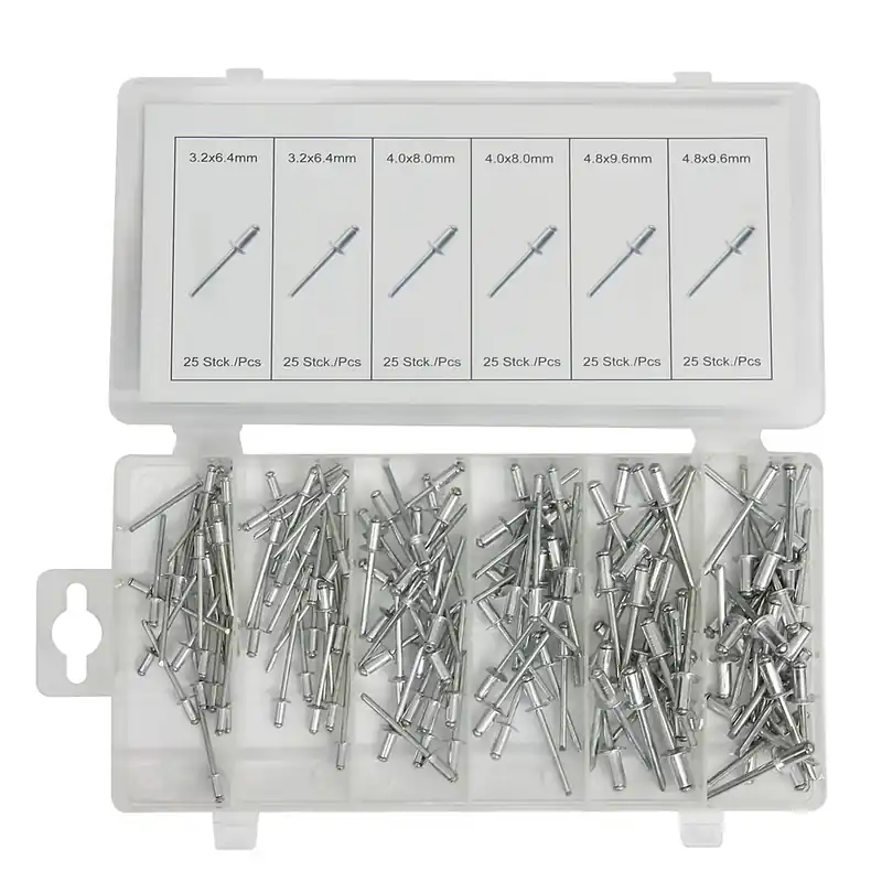 Set popnituri aluminiu Ø 3,2–4,8 mm, 150 piese – Normex 14-215 Cumpără acum