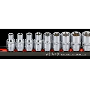 Cel mai vândut Set tubulare 1/2″ E10-E24 I 9 piese – Sonic 300902