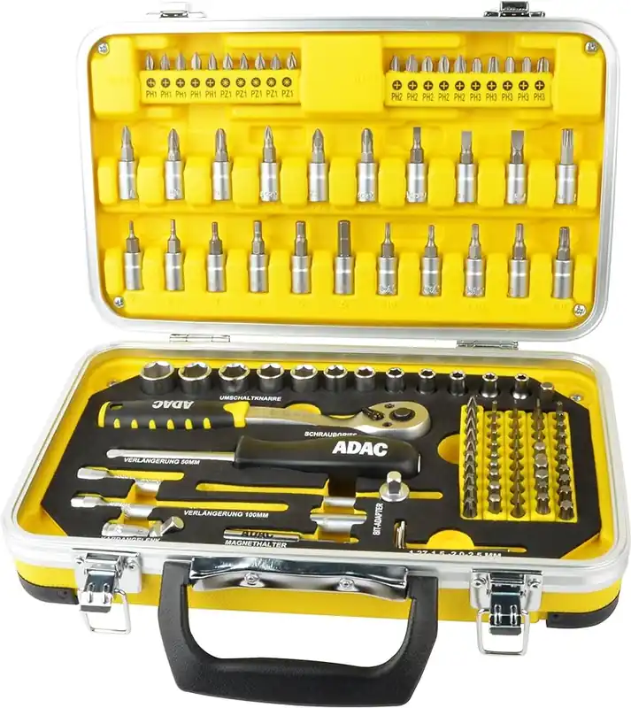 Promoție Trusa de scule 1/4, 116 piese ADAC – Mannesmann M98416