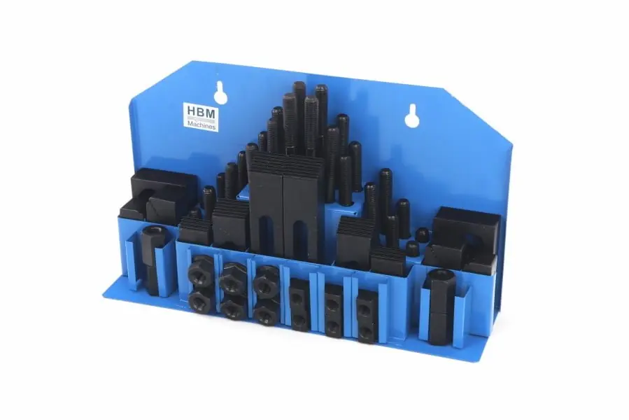 Set de prindere din otel cu canal in T, 58 piese M12 – HBM 00805 Reducere