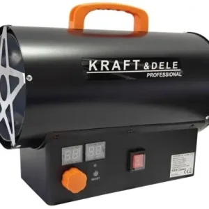 Bestseller Aerotermă pe gaz KraftDele KD11700 25 kW cu termostat digital și reductor, pentru încălzire rapidă în atelier, garaj sau șantier