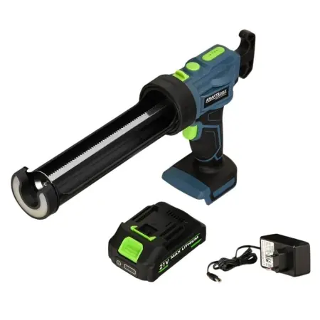 Pistol de silicon acumulator KraftDele KD5482 – 21V, 2500mAh, 120kg forță, 95mm/min, 4h autonomie, LED, 1.6kg Transport gratuit