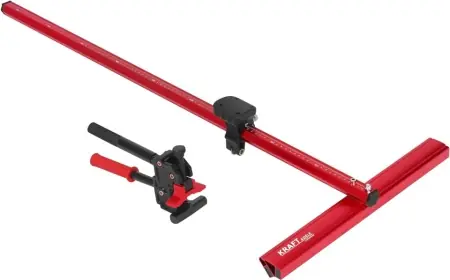 Retur gratuit Mașină manuală de tăiat gresie și faianță KraftDele KD11956, tip T, lungime de tăiere 90 cm