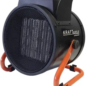 Lichidare de stoc Aerotermă electrică KraftDele KD11728, 3,5 kW, 230V, cu ventilator și termostat, pentru garaj, atelier și spații închise