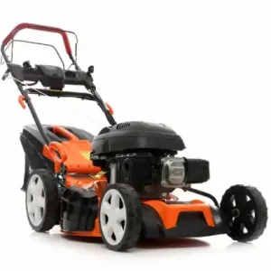 Kosiarka pe benzină KraftDele KD5081, 6,6 kW, 173 cc, lățime tăiere 530 mm, coș 60 L, reglaj 25-75 mm Preț redus