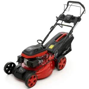 Ofertă Mașină de tuns gazon pe benzină KraftDele KD5083, 6,6 kW, lățime tăiere 530 mm, coș 60 L, pornire manuală și electrică