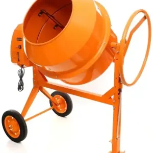 Lichidare de stoc Betonieră electrică KraftDele KD493, 230 L, 1350 W, 230V, cu roți de transport și cuvă din oțel pentru beton, mortar și tencuieli