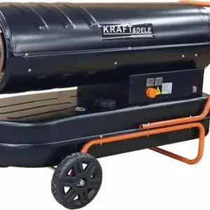Nagrzewnică olej pe motorină 60 kW KraftDele KD11712 cu termostat și afișaj digital, pentru hale și spații mari Expediere rapidă