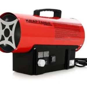 Comandă acum Aerotermă pe gaz LPG 25 kW KraftDele KD11705 cu termostat și afișaj digital, pentru încălzire rapidă în spații ventilate
