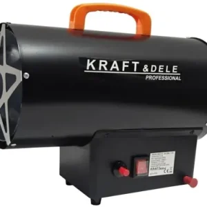 Aerotermă pe gaz LPG KraftDele KD11704, 25 kW, debit aer 320 m³/h, cu furtun și reductor Nu rata