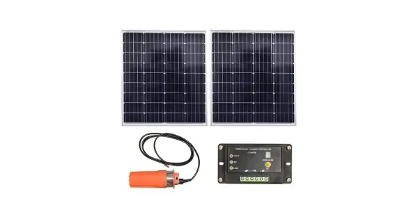 Comandă acum Pompa apa submersibila 24V cu panou solar 150W