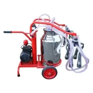 Aparat de muls vaci 2 posturi bidon 40L inox cu vid in cadru(vacuum) Breckner Germany Ultima șansă
