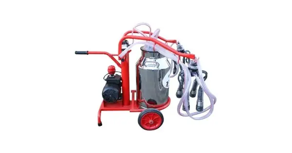 Aparat de muls vaci 2 posturi bidon 40L inox cu vid in cadru(vacuum) Breckner Germany Ultima șansă