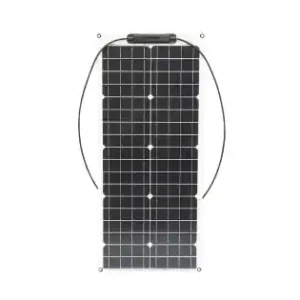 Retur ușor Panou solar 50W fotovoltaic monocristalin, flexibil, cablu si conectori MC4 Breckner Germany