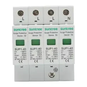 Descarcator la supratensiune cu semnalizare pentru sisteme fotovoltaice 4P ACSPD 380VDC, 2040KA Suntree Transport gratuit