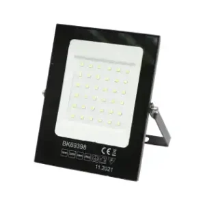 Plată securizată Proiector LED 30W, 6500K, IP65 negru 141x11x13mm Breckner Germany