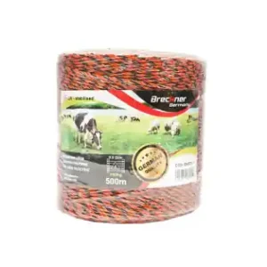 Rola fir portocaliu-negru fi 3.5mm 6x0.25mm SS, 0.9 Ohm/m, 500m gard electric Breckner Germany Ofertă specială