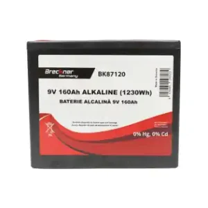 Baterie uscata alcalina 9V, 160Ah pentru gard electric Breckner Germany Plată sigură