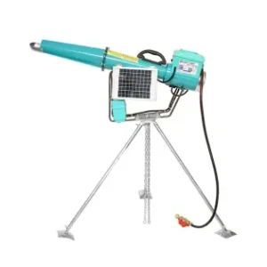 Tun electric pe baterie cu incarcare la panou solar, explozie pe gaz pentru speriat pasari Breckner Germany Ultima șansă