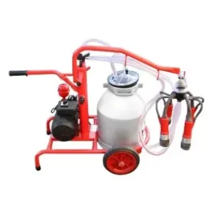 Aparat de muls vaci 1 post bidon 30L aluminiu cu vid in cadru(vacuum) Breckner Germany Premium