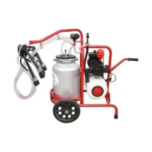 Aparat de muls vaci cu 1 post, bidon aluminiu 40L, rezervor vid si pompa uscata Breckner Germany Expediere rapidă