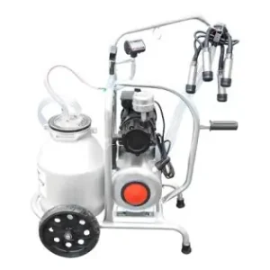 Aparat de muls vaci cu grup colector 160cc, sasiu galvanizat, bidon aluminiu 30L, 1 post Breckner Germany Livrare rapidă