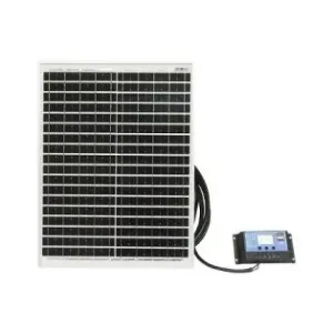 Panou solar 20W 460x350x40mm monocristalin cu regulator de incarcare 10A 12/24V, cablu 1900 mm Breckner Germany Ofertă limitată