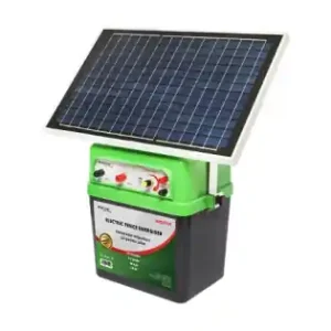Aparat generator impulsuri 12V 6.2 Joule 40km cu panou solar 20W gard electric Breckner Germany Cel mai vândut