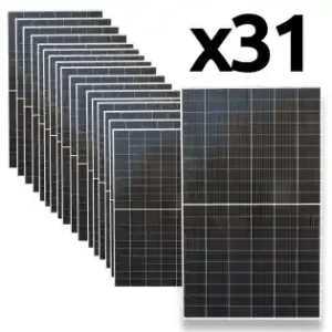 Panou solar Risen XL 595W fotovoltaic, monocristalin 2172x1303x35mm la palet Livrare gratuită