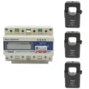 Kit releu smart meter trifazic 3x400-690V/50Hz, 6400imp/Kwh cu siguranta digitala 200A/5A 35 mm Livrare gratuită