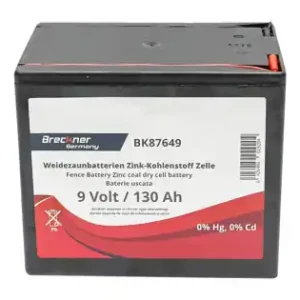 Baterie uscata (nereincarcabila) 9V 130Ah pentru gard electric Breckner Germany Expediere rapidă