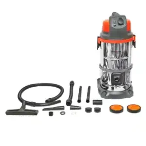 Retur ușor Aspirator profesional industrial volum 38L 220V 1600W corp din inox Breckner Germany