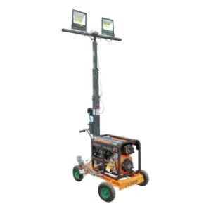 Turn de iluminat LED mobil, telescopic 4x200W 4.5KW inaltime 1800-4800mm cu generator diesel Transport gratuit