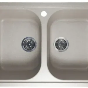Cumpără online Chiuveta de bucătărie Elefant Premium Equatoria, Safari bej , 785x490 mm