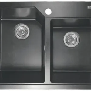 Vezi acum Chiuveta de bucătărie Elefant Premium Harmony , Negru metalic , 775x495/420 mm