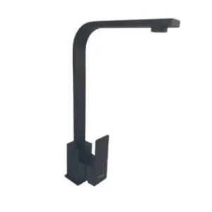 Comandă acum Baterie bucatarie MIXXUS KUB-011 BLACK din otel inoxidabil, Monocomanda, Racorduri incluse