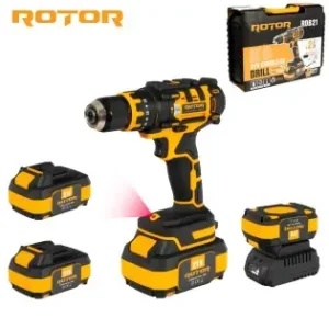 Autofiletanta pe acumulator ROTOR RDB21 21 V /3 Ah, 1350 Rot/min, 18+1, 30 Nm, Brushless Ofertă specială