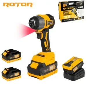 Autofiletanta cu impact pe acumulator ROTOR RSD21, 21 V /3 Ah, 240 Nm,2200 rot/min, 3400 BPM Ofertă limitată