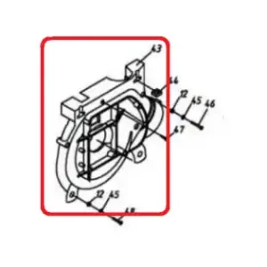Carcasa RURIS PSA103-2-43, pentru pulverizatorul Ruris A103 Preț promoțional
