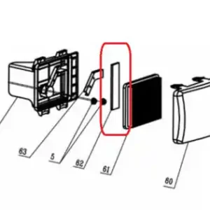 Burete filtru aer RURIS PSRX400-1-62, pentru masina de tuns iarba Ruris RX400 Plată securizată